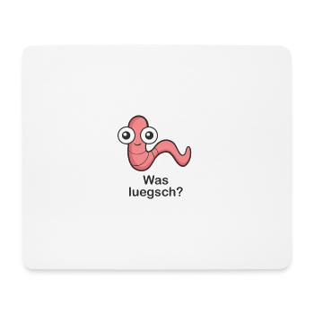 was luegsch? - Mousepad (Querformat) - Weiß - Vorne