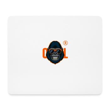 Gorilla with Orange Sunglasses - Mouse Pad (horizontal) - white - Front