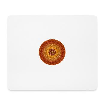 Blume des Lebens - Spirograph - Mousepad (Querformat) - Weiß - Vorne