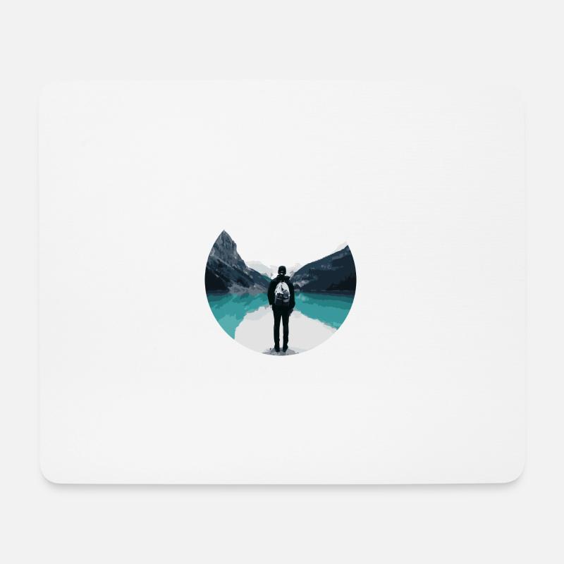 Adventure - Mousepad (Querformat) - Weiß