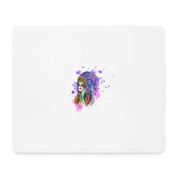 Fille indienne - Tapis de souris (format paysage) - blanc - Devant