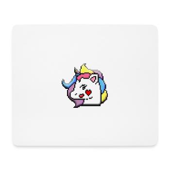 Einhorn - Mousepad (Querformat) - Weiß - Vorne