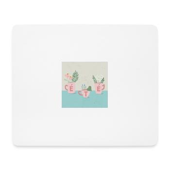 fleurs d'été - Mouse Pad (horizontal) - white - Front