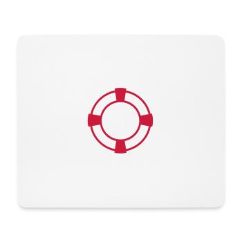 ceinture de sauvetage - Tapis de souris (format paysage) - blanc - Devant