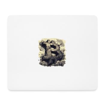 Designs crypto, rétro et minimalistes Bitcoin - Tapis de souris (format paysage) - blanc - Devant