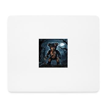A dark and sinister teddy bear with an evil - Mousepad (Querformat) - Weiß - Vorne