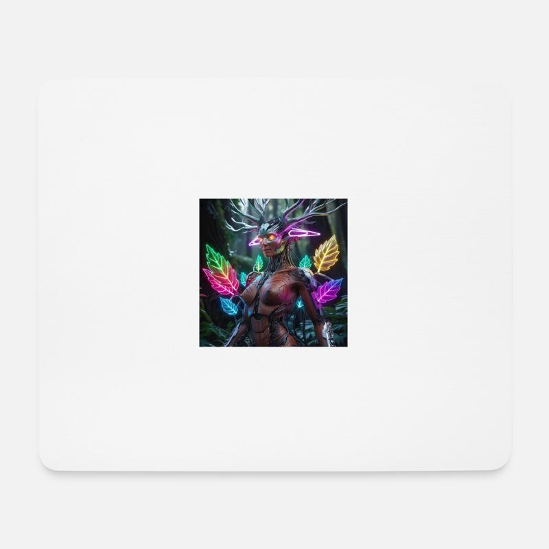 Die perfekte Symbiose von Natur und Technik - Mousepad (Querformat) - Weiß