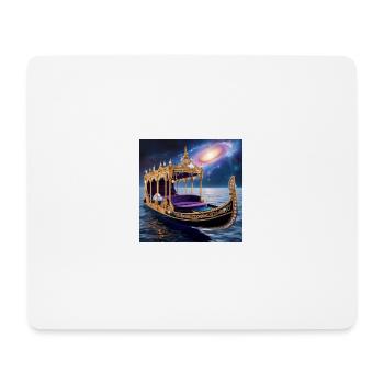 Kosmos-Gondel – Dein Abenteuer im Sternenmeer - Mousepad (Querformat) - Weiß - Vorne
