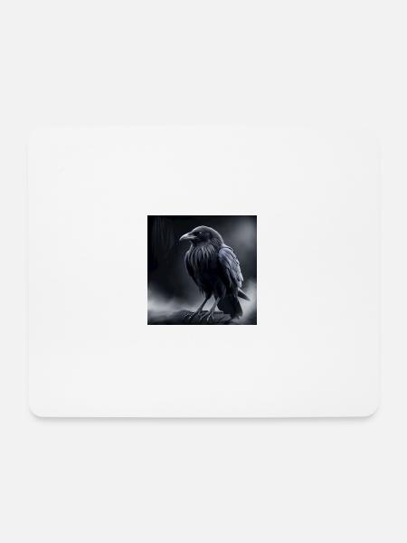 Raven 2 - Mousepad (Querformat) - Weiß