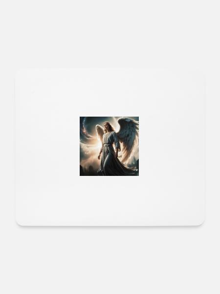 Schutzengel - Mousepad (Querformat) - Weiß