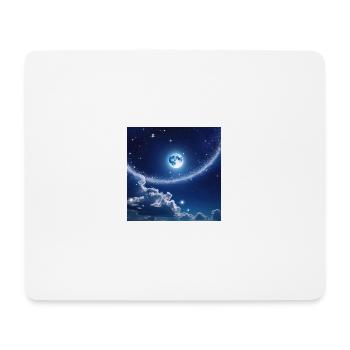 Klarer Nachthimmel - Mousepad (Querformat) - Weiß - Vorne