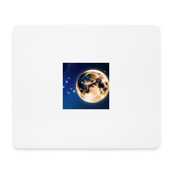 Vollmond - Mousepad (Querformat) - Weiß - Vorne