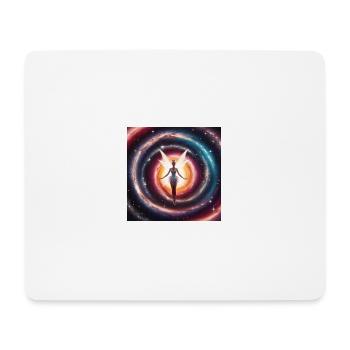Galaxie-Fee - Mousepad (Querformat) - Weiß - Vorne