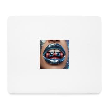 Comic Kiss - Mousepad (Querformat) - Weiß - Vorne