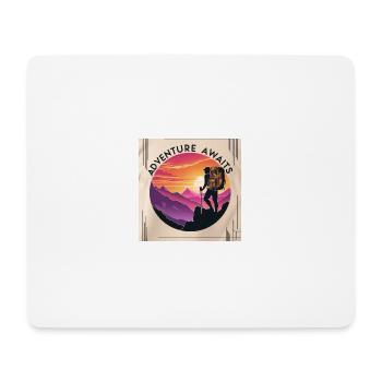 Adventure Awaits - Mousepad (Querformat) - Weiß - Vorne