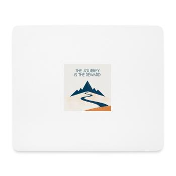 The Journey is the reward - Mousepad (Querformat) - Weiß - Vorne