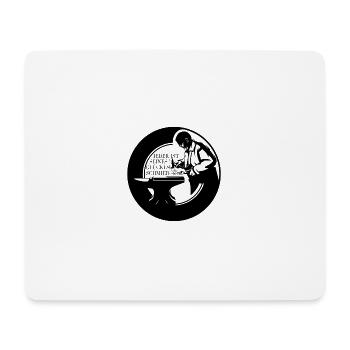 Badge - Chacun est l’architecte de son propre bonheur - Tapis de souris (format paysage) - blanc - Devant