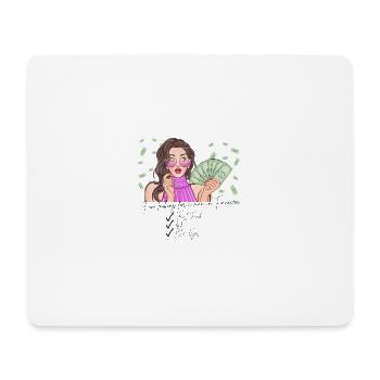 Je cherche un homme dans le monde du monde - Diva du luxe glamour. - Tapis de souris (format paysage) - blanc - Devant