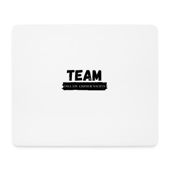 Team Stamp Distressed Block Print - Mouse Pad (horizontal) - white - Front