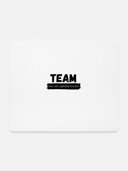 Teamstempel Distressed Blockdruck - Mousepad (Querformat) - Weiß