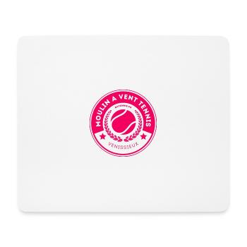 LOGO MVT ROSE  - Tapis de souris (format paysage) - blanc - Devant