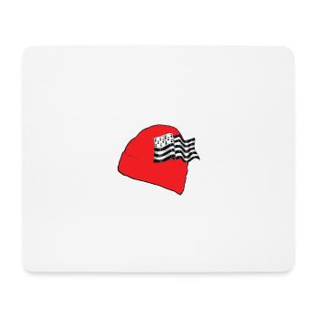 bonnet rouge - Tapis de souris (format paysage) - blanc - Devant