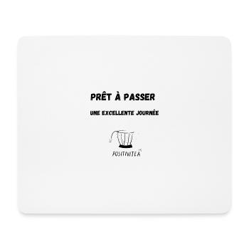 Positive T-shirt - Tapis de souris (format paysage) - blanc - Devant