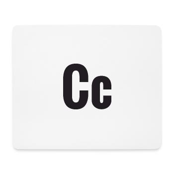 Buchstabe C - Mousepad (Querformat) - Weiß - Vorne