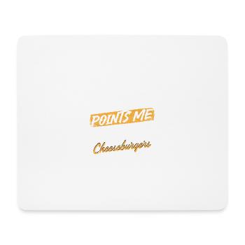 Das Schicksal weist mich auf den Cheeseburger-Humor hin - Mousepad (Querformat) - Weiß - Vorne