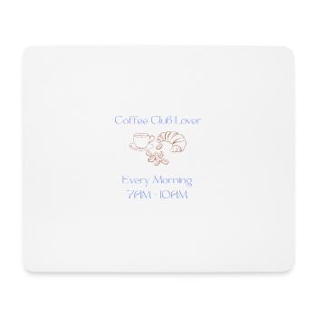 Coffee Club Lover - Mousepad (Querformat) - Weiß - Vorne