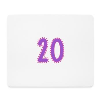 20. 20 YEARS. 20th ANNIVERSARY. 20 YEARS ANNIVERSARY. - Mouse Pad (horizontal) - white - Front
