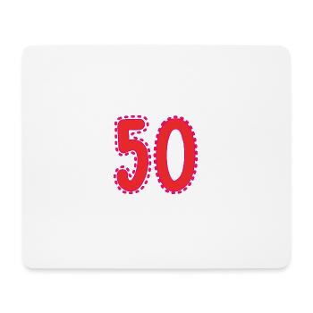 50. 50 YEARS. 50th ANNIVERSARY. 50 YEARS ANNIVERSARY. - Mouse Pad (horizontal) - white - Front