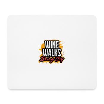 Weinwanderungen bringen Freude, Spaß und Erlebnis - Mousepad (Querformat) - Weiß - Vorne