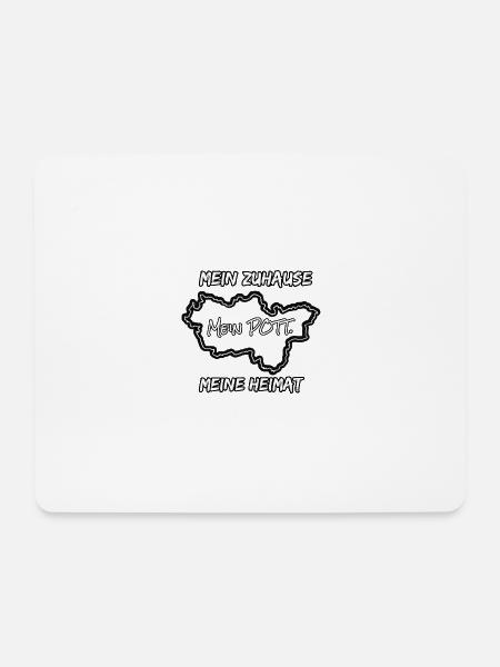 Mein Zuhause, Meine Heimat, Mein POTT. - Mousepad (Querformat) - Weiß