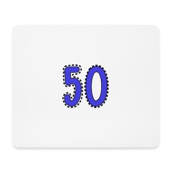 50. 50 YEARS. 50th ANNIVERSARY. 50 YEARS ANNIVERSARY. - Mouse Pad (horizontal) - white - Front