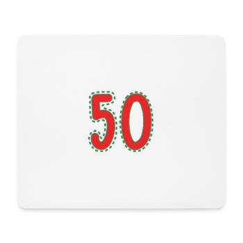 50. 50 YEARS. 50th ANNIVERSARY. 50 YEARS ANNIVERSARY. - Mouse Pad (horizontal) - white - Front