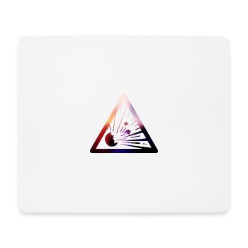 explosion risk sign - Mouse Pad (horizontal) - white - Front