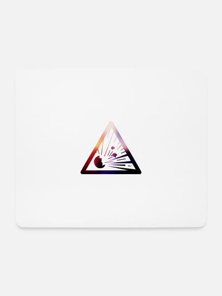 Explosionsrisikozeichen - Mousepad (Querformat) - Weiß
