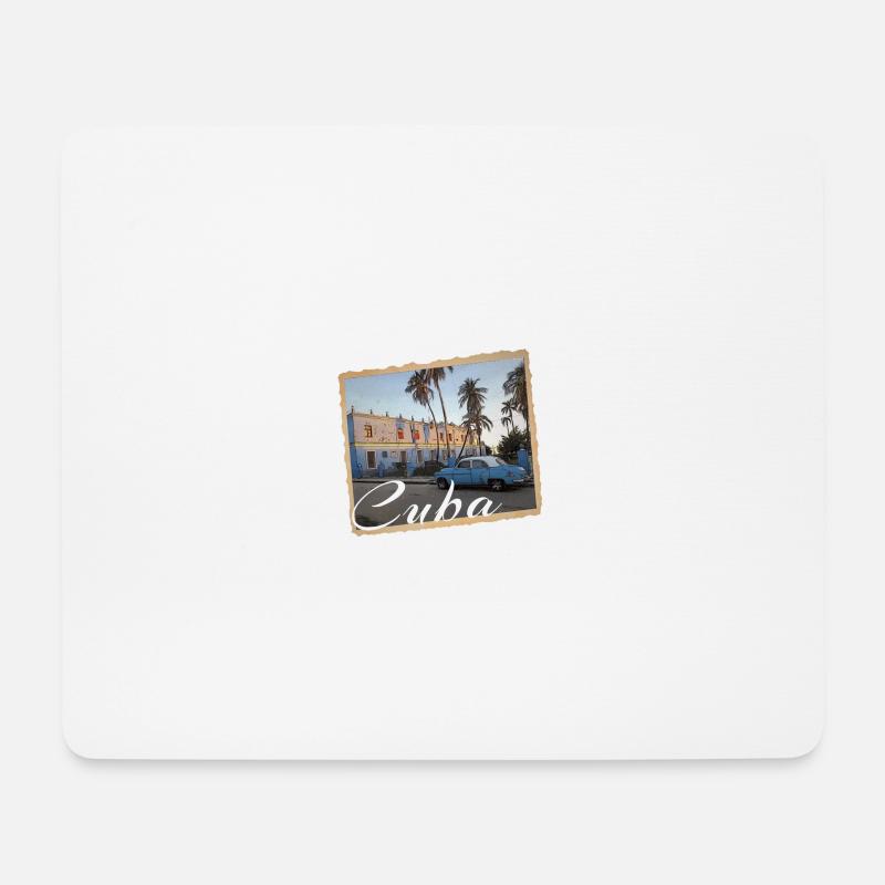 Cuba - Mousepad (Querformat) - Weiß