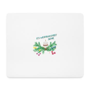 Weihnachten - Tannenbaum - Weihnachtsmann Feiertag - Mousepad (Querformat) - Weiß - Vorne