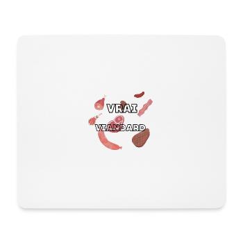 Vrai Viandard - Tapis de souris (format paysage) - blanc - Devant