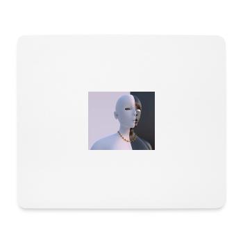 Zwei Gesichter - Mousepad (Querformat) - Weiß - Vorne
