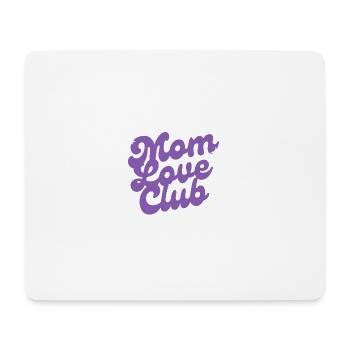 Mom Love Club Design - Mousepad (Querformat) - Weiß - Vorne