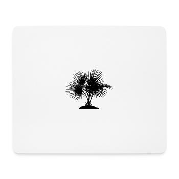 Schwarzer Baum - Mousepad (Querformat) - Weiß - Vorne