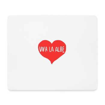 Es lebe die Albe - Mousepad (Querformat) - Weiß - Vorne