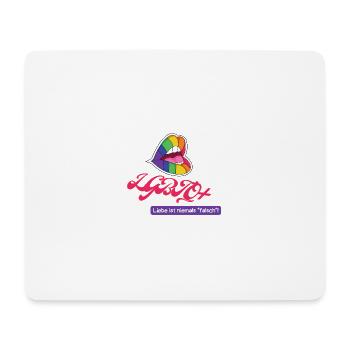 LGBTQ+ - T-Shirt - Mousepad (Querformat) - Weiß - Vorne