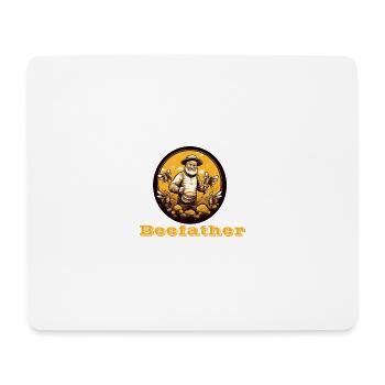 Beefather - Tapis de souris (format paysage) - blanc - Devant