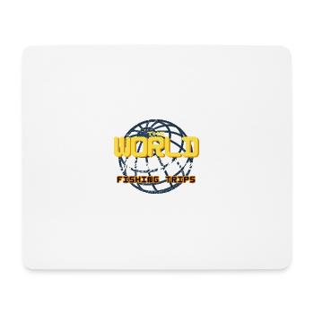 Die Welt braucht mehr Angelabenteuer - Mousepad (Querformat) - Weiß - Vorne