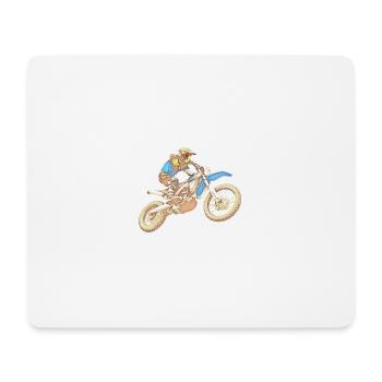 Motocross - Mousepad (Querformat) - Weiß - Vorne