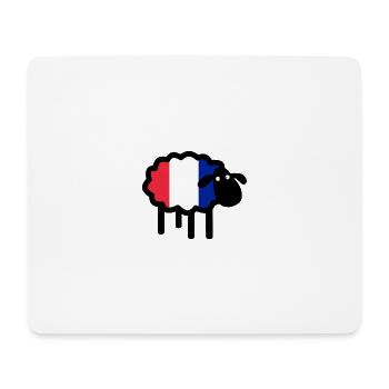 Französische Schafe - Mousepad (Querformat) - Weiß - Vorne